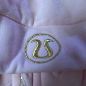 Lululemon Athletica Pink / Gold Fitted full zip scuba Hoodie